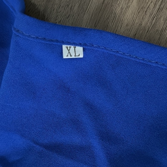 Blue Belted Jumpsuit - Picture 2 of 2